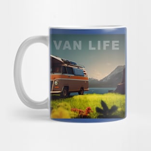 Van Life Camper RV Outdoors in Nature Mug